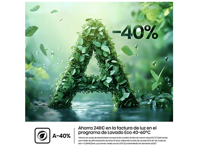 Lavadora secadora - Hisense WD5I1045BWQ, 10.5/6 Kg, iFit, WiFi, Programa especial mascotas, Blanco