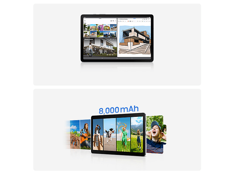 Tablet - Samsung Galaxy Tab S10 Lite, 10.9" WUXGA+, 8 GB RAM, 256 GB, Gris, Con S Pen