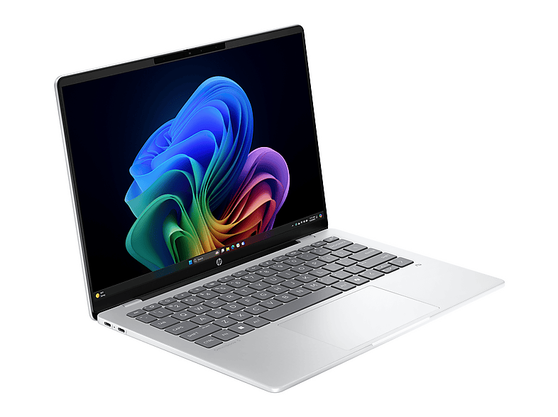 Portátil - HP OmniBook 5 NGAI 14-he0001ns Copilot+PC, 14" 2K OLED, Qualcomm Snapdragon X Plus X1P-42-100 45 TOPS, 32GB RAM, 1TB SSD, W11H, Plata