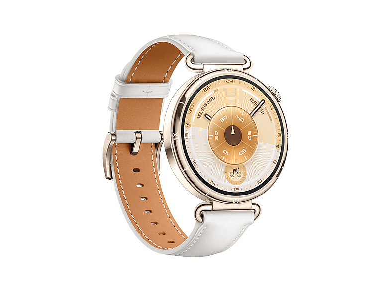 Smartwatch - Huawei Watch GT6, 41mm, Pantalla AMOLED, Hasta 14 días Autonomía, Monitorización avanzada de Salud, Bluetooth, Resistente al Agua, Blanco