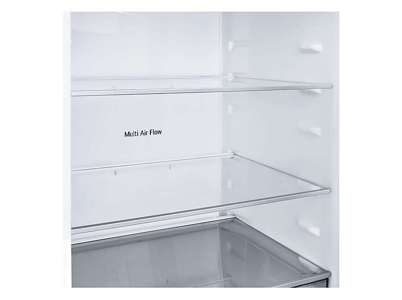 Frigorífico combi - LG GBBSJ21DPY, No Frost, 203 cm, 375 l, DoorCooling+™, Multi Air Flow, Plata
