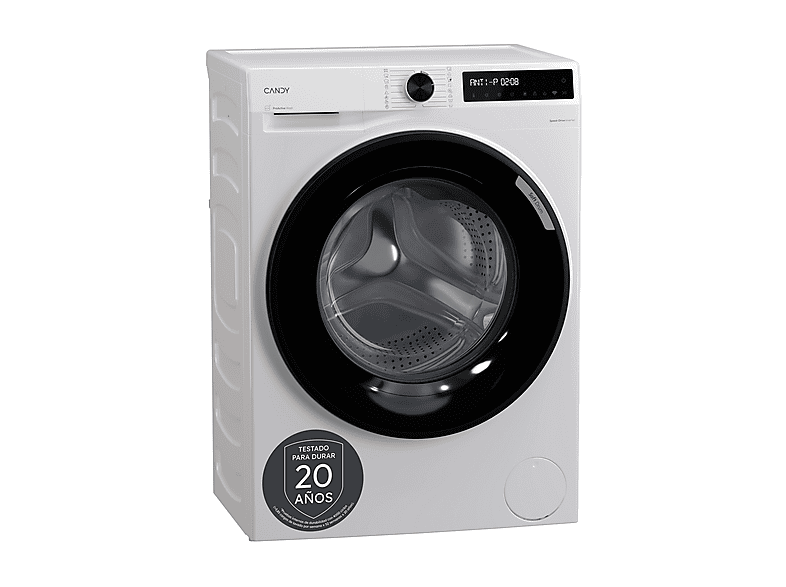 Lavadora carga frontal - Candy BR 48SBL6-S, 8 kg, 1400 rpm, 16 Programas, Inverter, WiFi y Bluetooth, Blanco