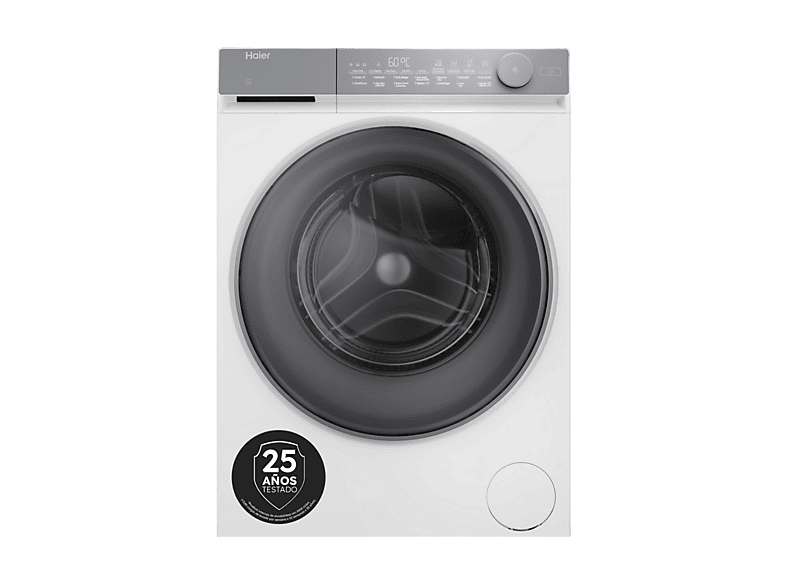 Lavadora carga frontal - Haier X7 Series HW100-B14367U-IB, 10 kg, 1400 rpm, Función Vapor, ABT Anti-bacterias, Blanco