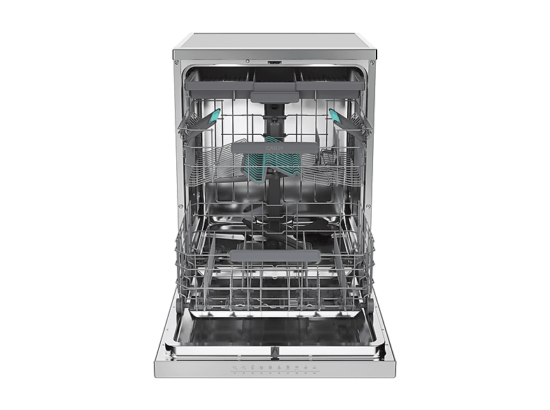 Lavavajillas - Candy Rapido' CNF 4A4S3PSX, 14 Servicios, 10 Programas, 60 cm, Motor Inverter, Wi-Fi, Inox