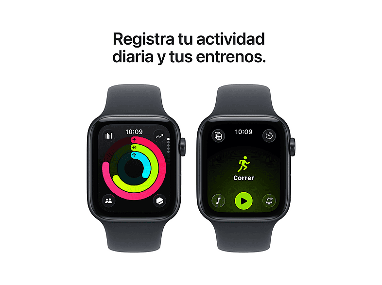 Smartwatch - Apple Watch SE 3 (2025), GPS+CEL, 44 mm, Caja de aluminio Medianoche, Correa deportiva Medianoche, M/L, Calidad del sueño