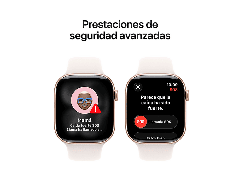 Smartwatch - Apple Watch Series 11 (2025), GPS, 42 mm, Caja de aluminio Oro rosa, Correa deportiva Rosa rubor, S/M, Calidad del sueño, 24h Autonomía