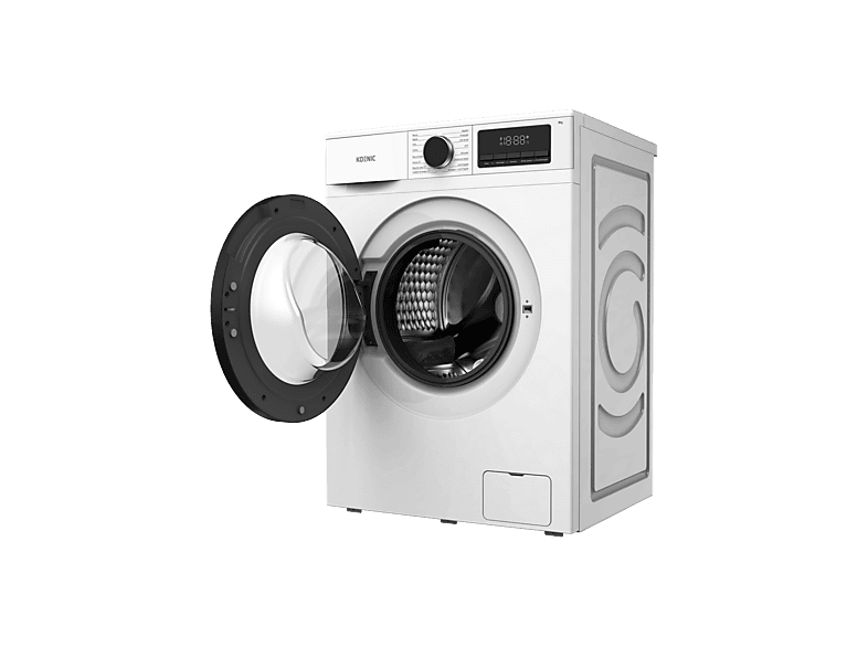 Lavadora carga frontal - Koenic KWM 8113, 8kg, 1400 rpm, 16 Programas, Inverter, Blanco