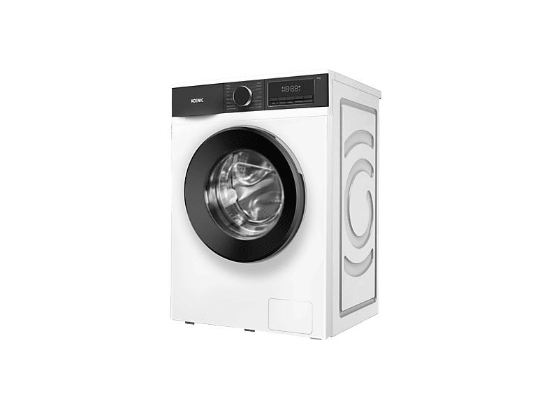 Lavadora carga frontal - Koenic KWM 10163, 10 kg, 1400 rpm, 16 Programas, Blanco