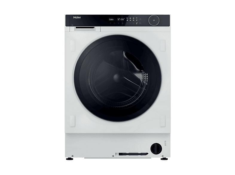 Lavadora integrable - Haier Series 8 HWB100-B14858U1, Carga frontal, Motor Inverter, Función Vapor, Ciclo Smart AI, 10 kg, 1400 rpm, Sin panelar