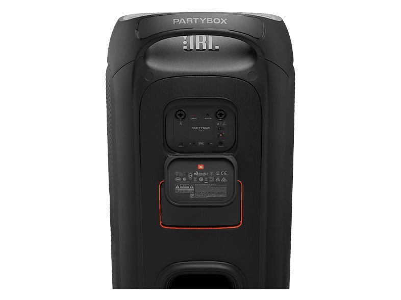 Altavoz de gran potencia - JBL PartyBox 720, 800 W, Espectáculo de luces futurista, IPX4, Negro