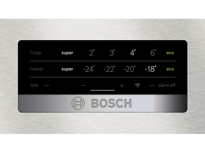 Frigorífico combi - Bosch KGN493IDA, Serie 4, Total No Frost, 203 cm, 438 l, VitaFresh, Acero antihuellas
