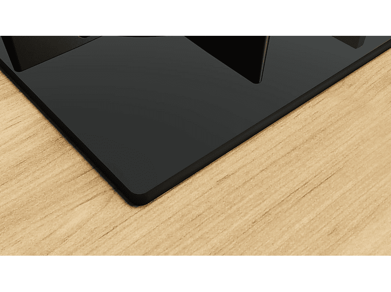 Placa de gas - Bosch PPP6A6I10, 4 zonas, 26 cm Zona grande, Gas natural, 59 cm, Negro