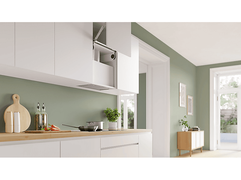 Campana grupo filtrante - Bosch DLN56AC50, 4 potencias, 645 m³/h, 52 cm, Acero inoxidable