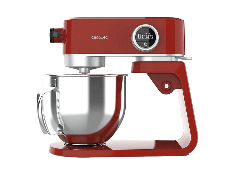 Robot amasador - Cecotec Twist&Fusion 4000 Luxury Red, 800 W, 8 Velocidades, Rojo