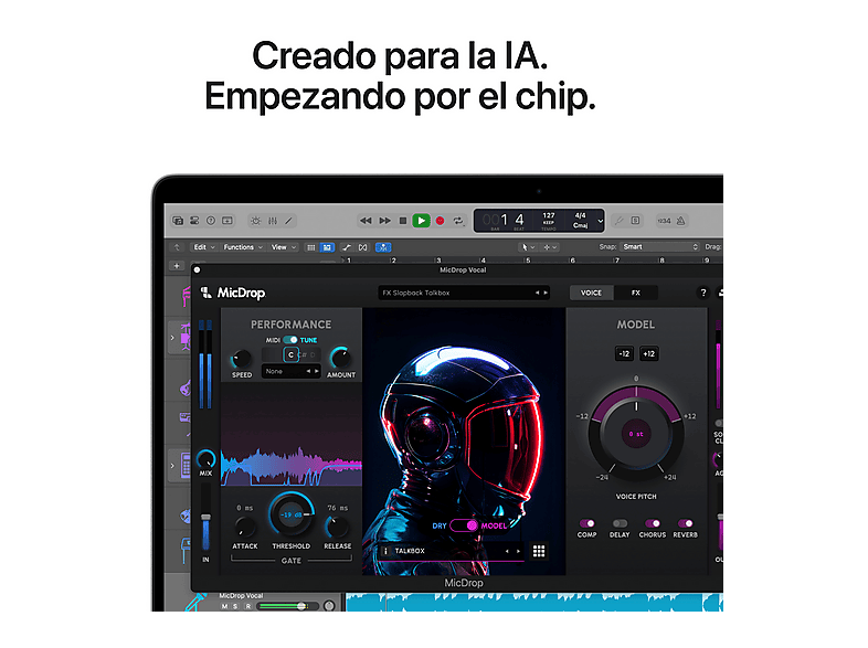 Portátil - Apple MacBook Pro (2025) 14,2", Chip M5, CPU de 10 núcleos, GPU de 10 núcleos, 24 GB RAM, 1TB SSD, Plata