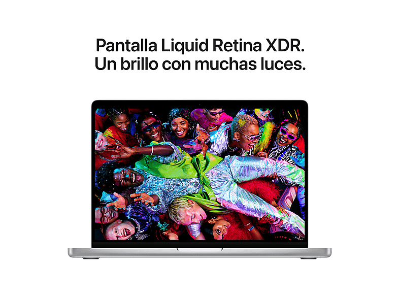 Portátil - Apple MacBook Pro (2025) 14,2", Chip M5, CPU de 10 núcleos, GPU de 10 núcleos, 24 GB RAM, 1TB SSD, Plata