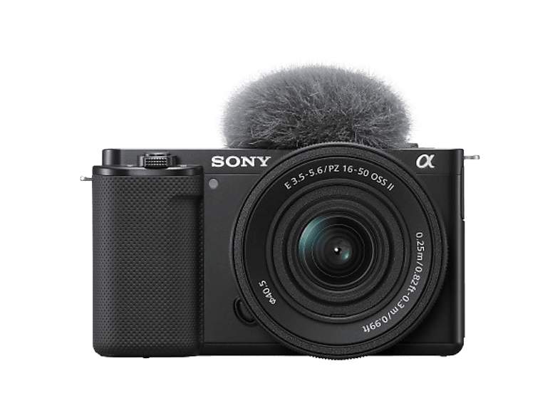 Cámara - Sony, Cámara EVIL – Sony ZV-E10L con Objetivo Intercambiable 16-50 mm II (24.2 MP, Vídeo 4K, Eye AF en Tiempo Real, Pantalla Abatible)