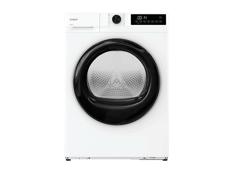 Secadora bomba de calor - Candy GD 9N2B-S, 9 kg, 16 Programas, Carga Frontal, Función Anti-Arrugas, Blanco