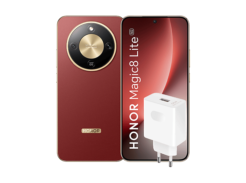 Móvil - Honor Magic8 Lite, Reddish Brown, 256GB, 8GB RAM, 6.79" AMOLED de 4320 Hz, Qualcomm® Snapdragon® 6 Gen 4 (4nm), 7500 mAh