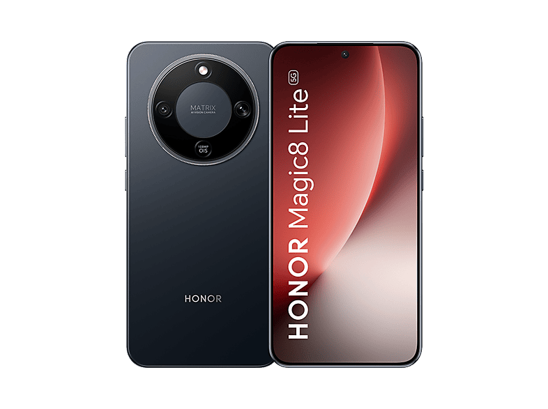 Móvil - Honor Magic8 Lite, Midnight Black, 256GB, 8GB RAM, 6.79" AMOLED de 4320 Hz, Qualcomm® Snapdragon® 6 Gen 4 (4nm), 7500 mAh