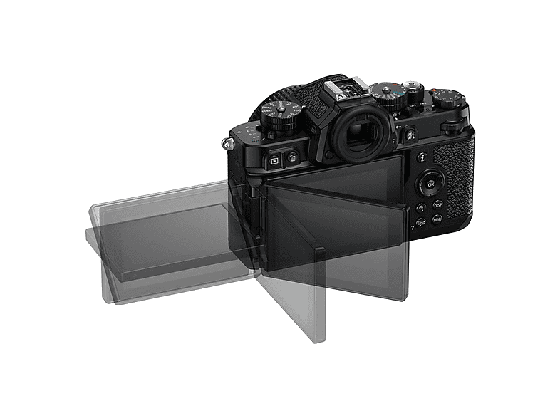 Cámara EVIL - Nikon Z f, 24.5 megapixel, 24,5 MP, Pantalla Táctil Abatible LCD TFT, Negro