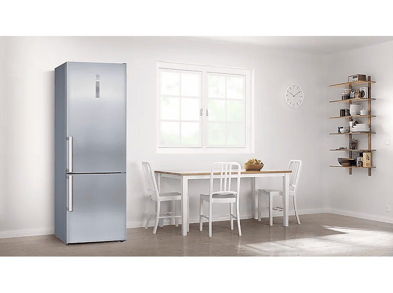 Frigorífico combi - Balay 3KFE777XE, Total No Frost, 203 cm, 438 l, ExtraFresh, ExtraCold 0º, Acero antihuellas