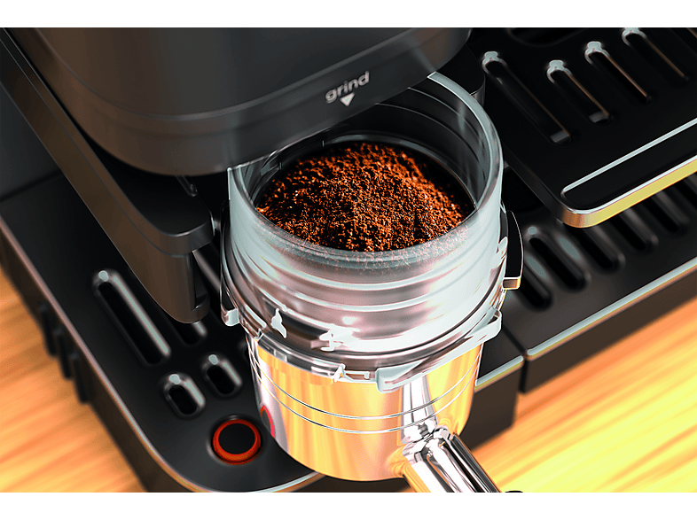Cafetera express - Ninja Luxe Café Premier ES601EUBK, 9 bar, 1650W, 2 Tazas, Capacidad del depósito 2L, Capacidad de café en grano 250g, Negro