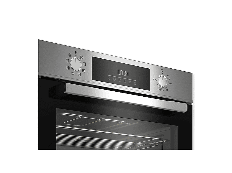 Horno compacto - Beko BBCM12300X, Integrable, 48 l, 59,4 cm, Acero Inox