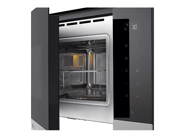 Microondas integrable - LG MG7Z2593B, 900 W, 8 potencia, 25 l, Black