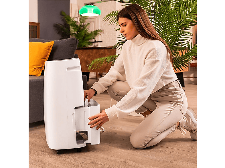 Deshumidificador - Cecotec BigDry 10000 Expert Connected, 30 L/día, Depósito extraíble 6 L, Control WiFi, Secado de ropa, Temporizador 24 h, Blanco