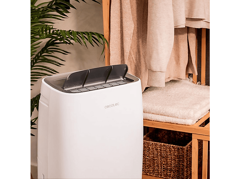 Deshumidificador - Cecotec BigDry 10000 Expert Connected, 30 L/día, Depósito extraíble 6 L, Control WiFi, Secado de ropa, Temporizador 24 h, Blanco