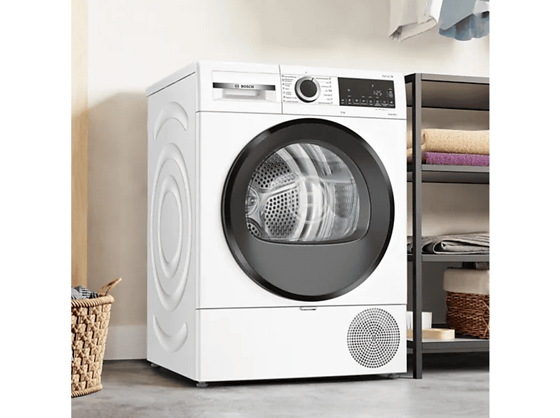Secadora bomba de calor - Bosch Avantixx 6 WQG24200ES, Eléctrico, 1 kg, Blanco