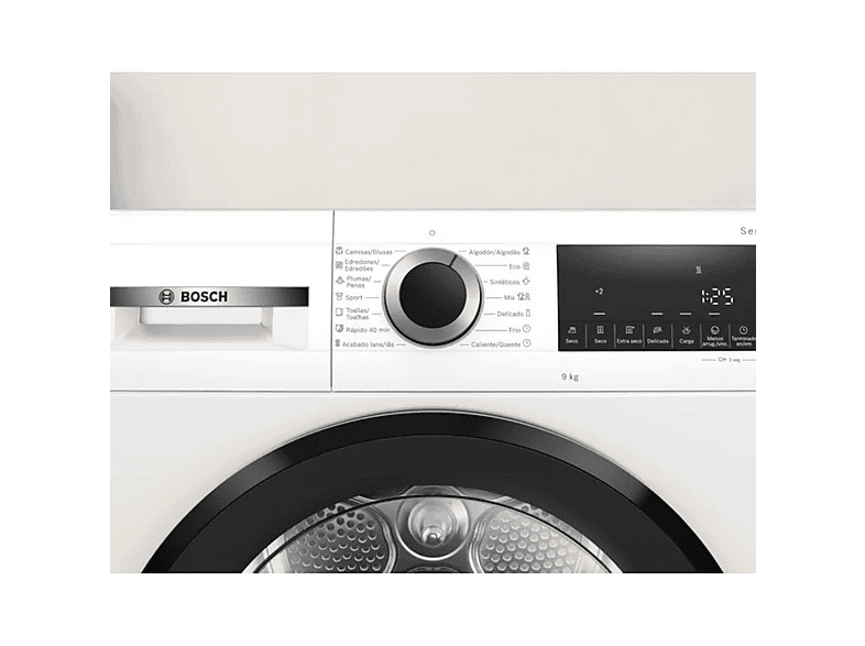 Secadora bomba de calor - Bosch Avantixx 6 WQG24200ES, Eléctrico, 1 kg, Blanco