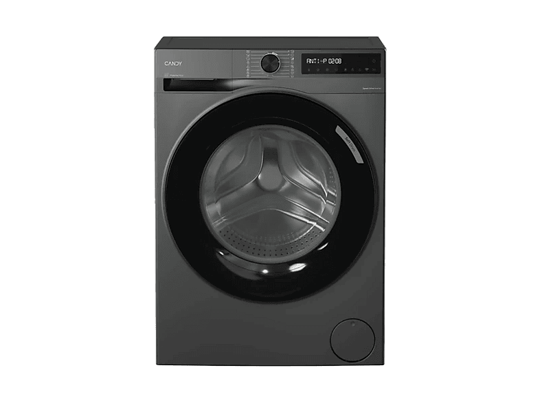 Lavadora carga frontal - Candy BR 48SBL6G-S, 8 kg, 1400 rpm, 16 Programas, Inverter, Libre Instalación, WiFi y Bluetooth, Plata