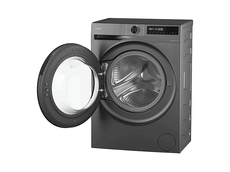 Lavadora carga frontal - Candy BR 48SBL6G-S, 8 kg, 1400 rpm, 16 Programas, Inverter, Libre Instalación, WiFi y Bluetooth, Plata