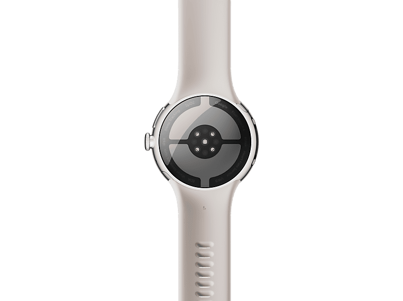 Smartwatch - Google PIXEL WATCH 4 41MM PORCELAIN, S-L, Aluminio 100% reciclado, Plata/Porcelana