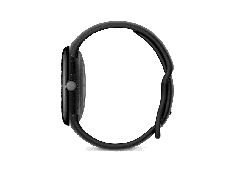 Smartwatch - Google PIXEL WATCH 4 45MM BLACK, S-L, Aluminio 100% reciclado, Negro/Obsidiana