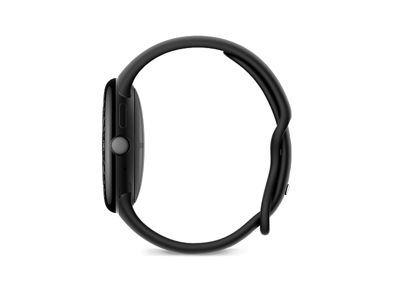 Smartwatch - Google PIXEL WATCH 4 45MM BLACK, S-L, Aluminio 100% reciclado, Negro/Obsidiana