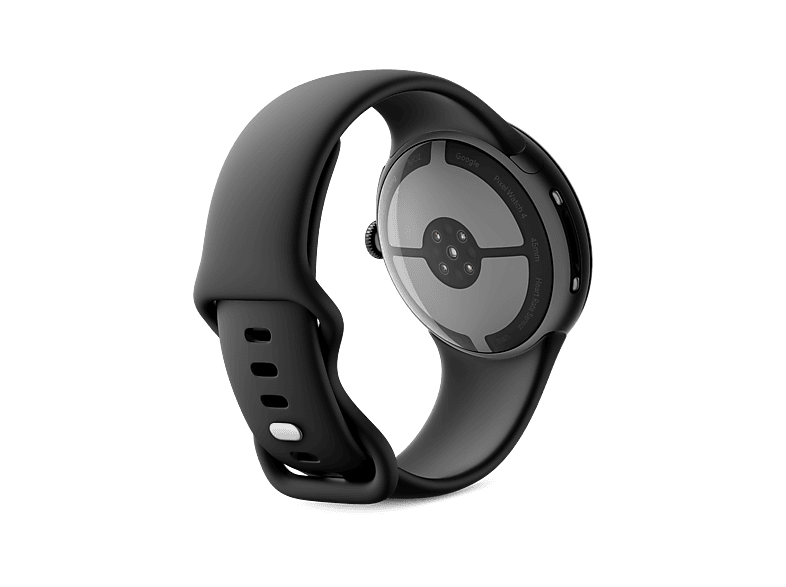 Smartwatch - Google PIXEL WATCH 4 45MM BLACK, S-L, Aluminio 100% reciclado, Negro/Obsidiana