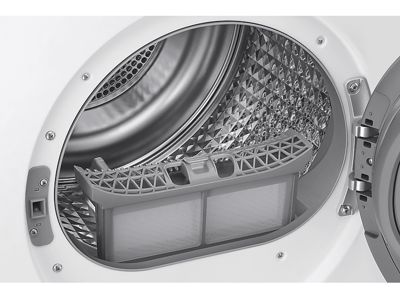 Secadora bomba de calor - Samsung DV90DB7845GW, Eléctrico, 9 kg, 4 programas, White