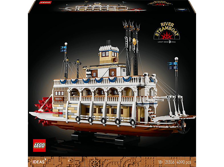 Juego de construcción - LEGO River Steamboat, edad recomendada: 6 año(s), 1 piezas