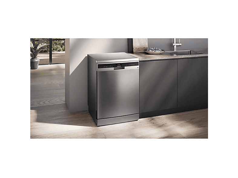 Lavavajillas libre instalación 60 cm - Siemens iQ500 SN25EI13CE, 14 servicios, 8 programas, 600 mm, Plata