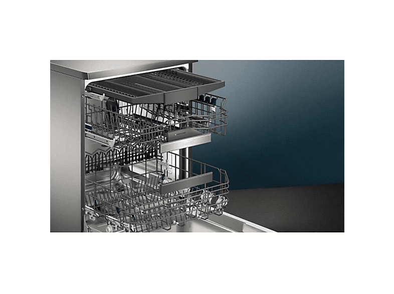 Lavavajillas libre instalación 60 cm - Siemens iQ500 SN25EI13CE, 14 servicios, 8 programas, 600 mm, Plata