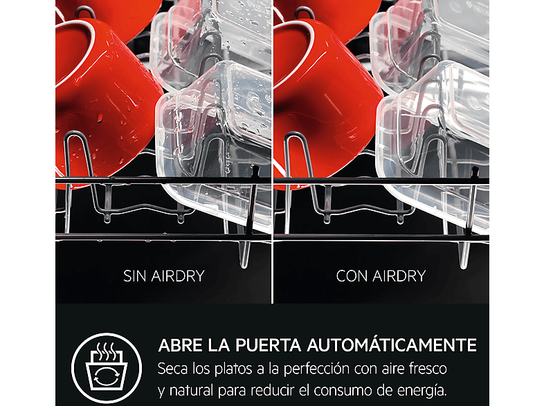Lavavajillas integrable 45 cm - AEG FSE73507P, 10 servicios, 7 programas, 446 mm, Blanco