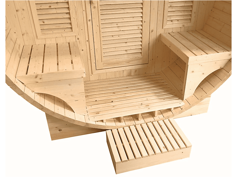 Sauna de exterior - Mpc POOLSTAR-HL-T250E, Marrón
