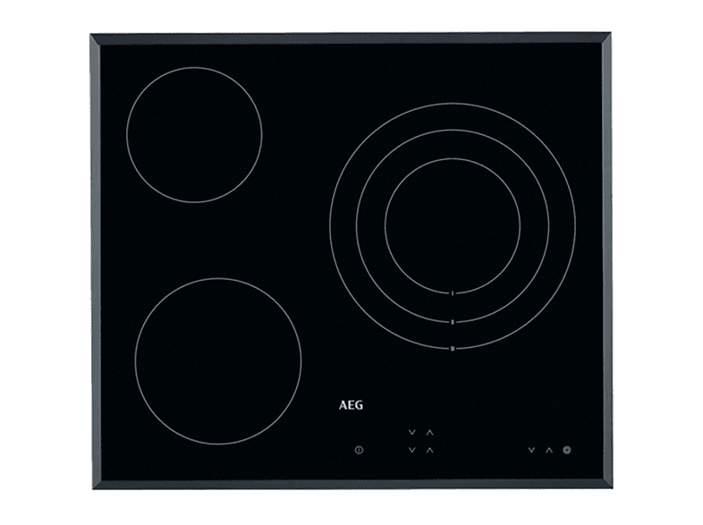 Placa de vitrocerámica - AEG HK623020FB, 3 zonas, 590 mm, Negro