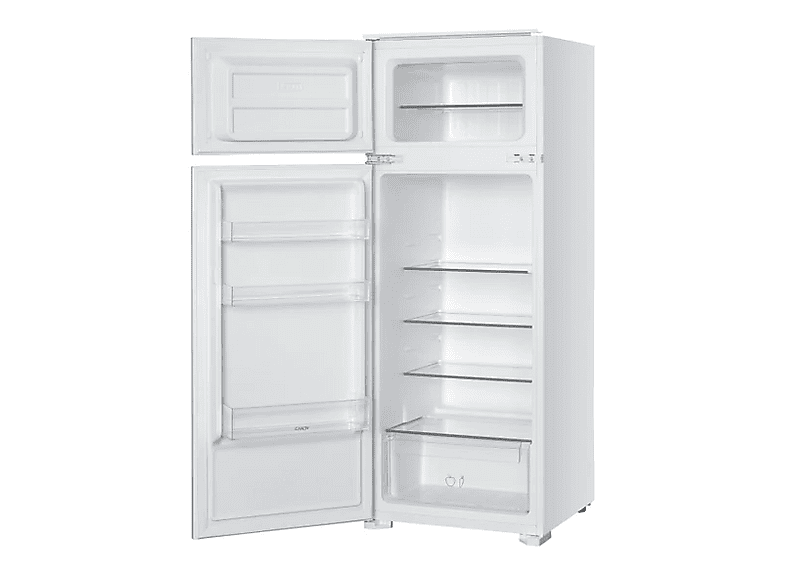 Frigorífico dos puertas - Candy CFBD2450/2ESH, Cíclico, 145 cm, 205 l, Integrable, Estantes de Cristal, Sin panelar
