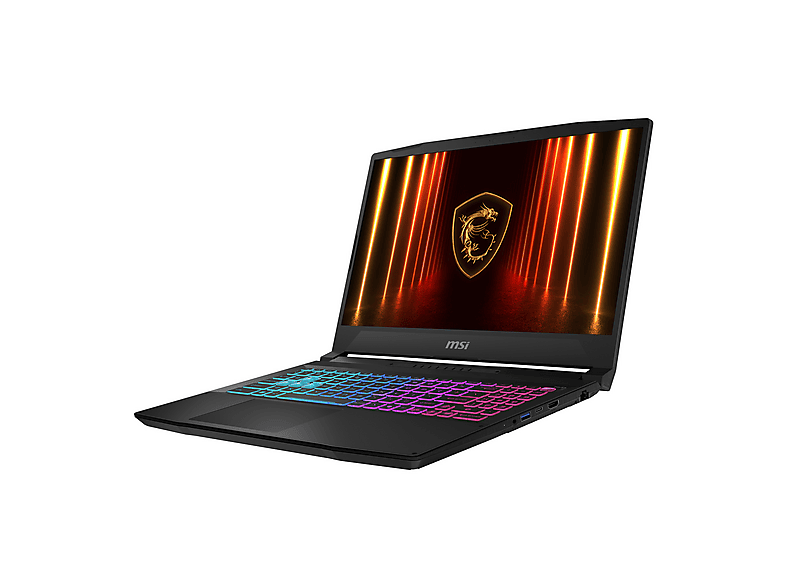 Portátil Gaming - MSI Katana 15 HX B14WFK-469FR, 15,6 " Full-HD, Intel® Core™ i7, i7-14650HX, 16 GB RAM, 512 GB SSD, GeForce RTX™ 5060, Windows, Negro