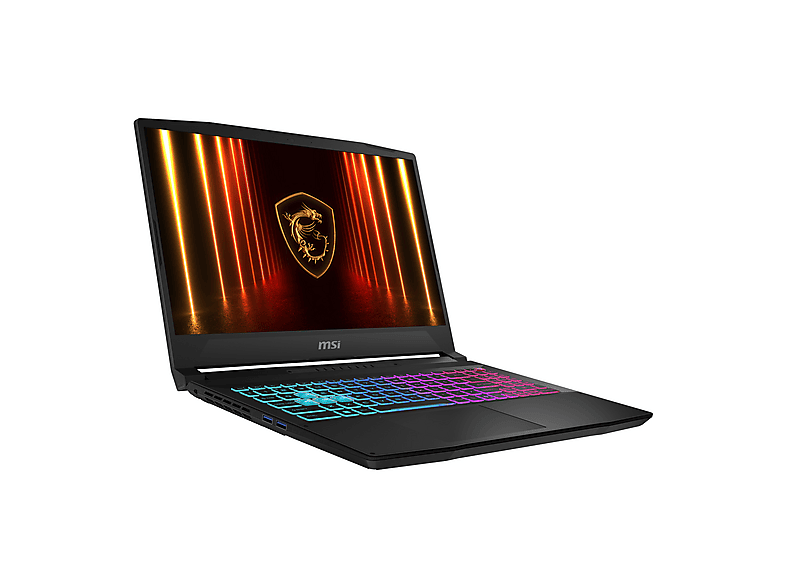 Portátil Gaming - MSI Katana 15 HX B14WFK-469FR, 15,6 " Full-HD, Intel® Core™ i7, i7-14650HX, 16 GB RAM, 512 GB SSD, GeForce RTX™ 5060, Windows, Negro