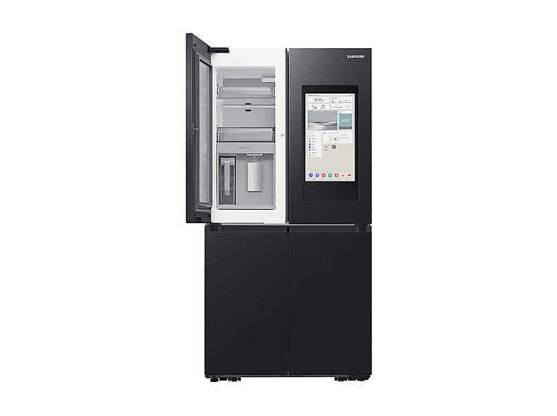 Frigorífico americano - Samsung RF65DG9H0EB1EF, Family Hub 4 puertas, Triple Cooling, 183 cm, 636 l, No Frost, Wifi, Negro
